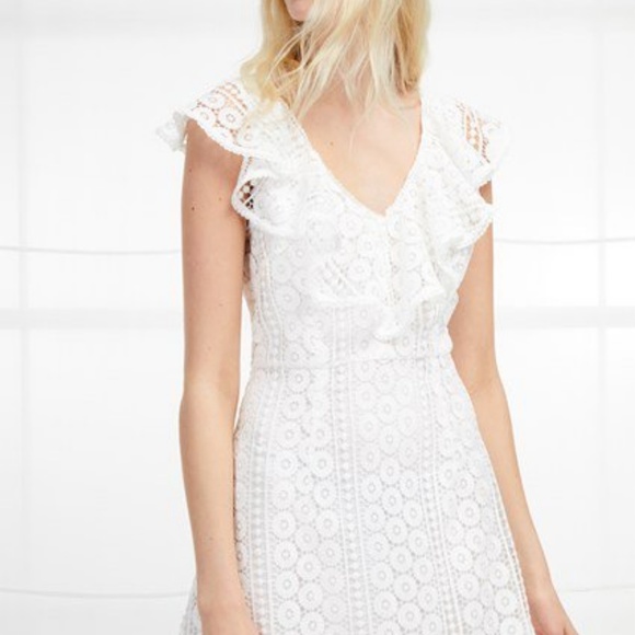 french connection white lace dress